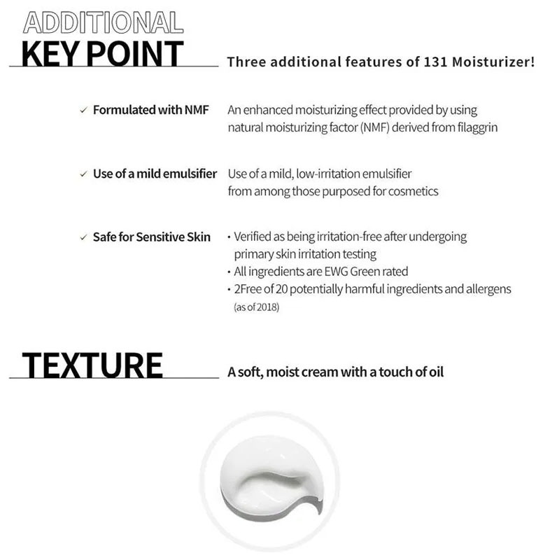 131モイスチャライザー 100ml K-Beauty