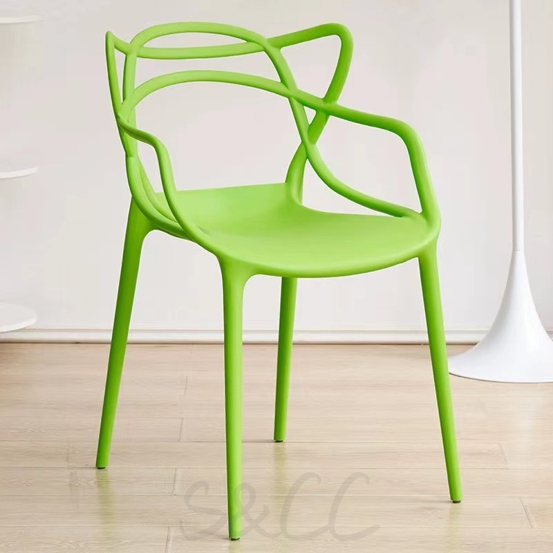 【2脚セット】全8色　完成品 ダイニングチェア プラスチックチェア デザイナーズチェア スネーキーチェア クロスバック カジュアルチェア レストラン カフェ キッチン 椅子 韓国 インテリア 北欧