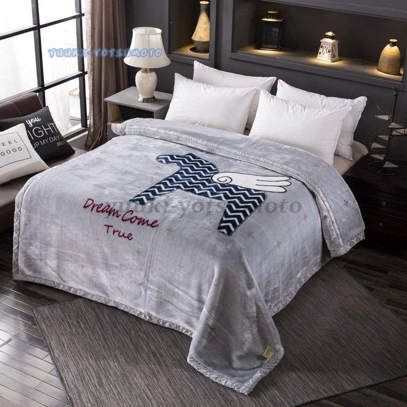 毛布 サイズ クイーンサイズ ブランケット 寝具 インテリア用品 起毛素材 あたたか4057