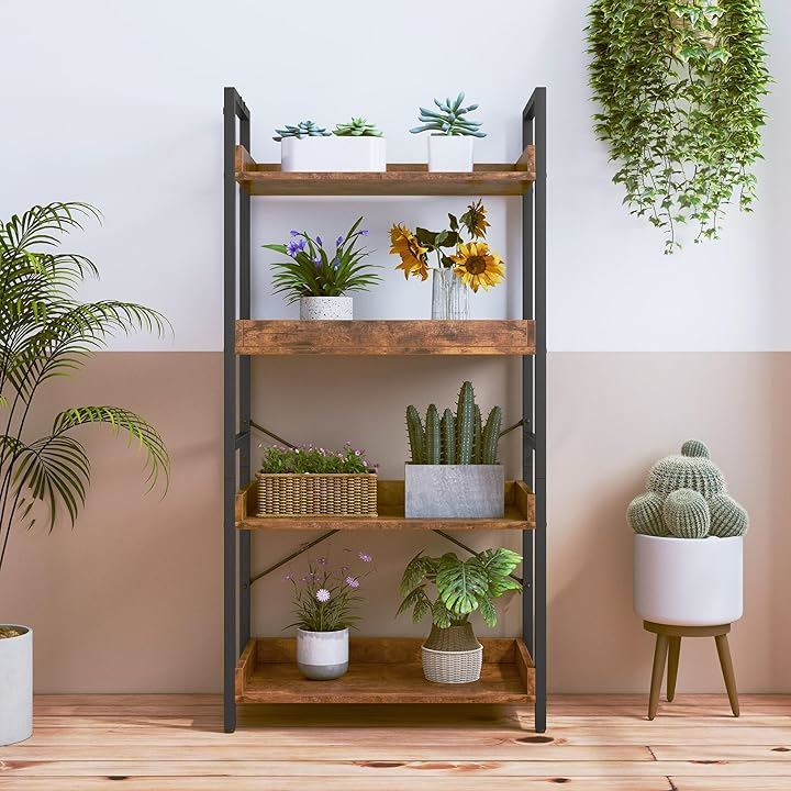 ラック キッチンラック 棚 おしゃれ 収納ラック オープンシェルフ 本棚 幅60 オープンラック ディスプレイラック 木製ラック 食器棚 スリム アイアンラック(A古木色, 4段) ラック キッチンラック 棚 おしゃれ 収納ラック オープンシェルフ 本棚 幅60 オープンラック ディスプレイラック 木製ラック 食器棚 スリム アイアンラック(A古木色, 4段)
