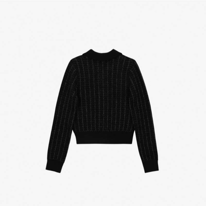 CITYBREEZEツイードカラーカーディガンBLACK