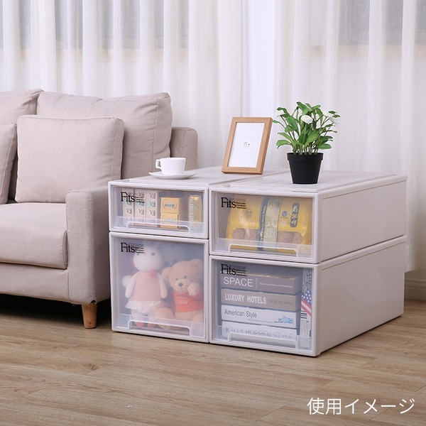 （まとめ） 天馬 Fits フィッツケース クローゼット W390×D530×H300mm カプチーノ L-53CAP 1個 〔×2セット〕送料込み まとめ） 天馬 Fits フィッツケース クローゼット W300×D530×H300mm