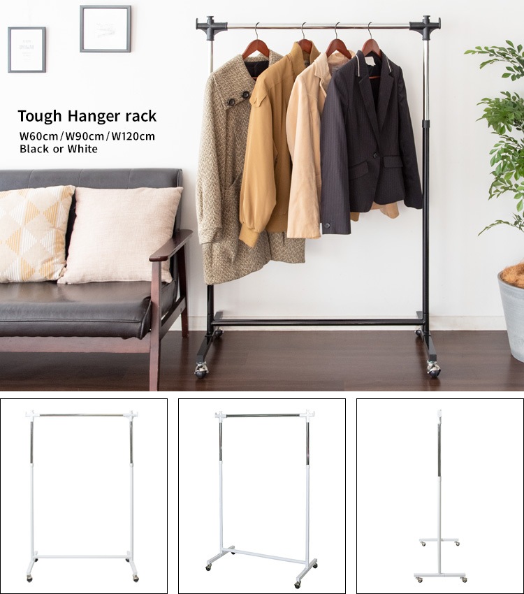 超高耐久ハンガー 頑丈 かんたん高さ調節 クロームメッキ SML キャスター移動 超高耐久ハンガー 頑丈 かんたん高さ調節 クロームメッキ SML キャスター移動