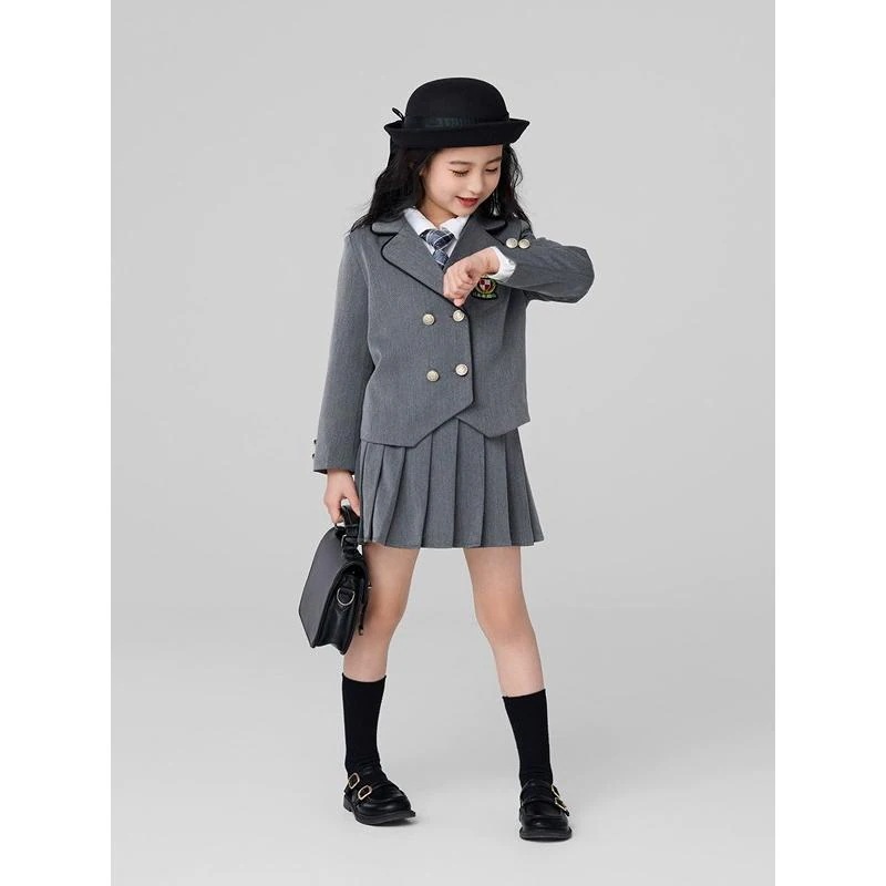 入学式 卒業式 制服 無地 ジャケット 女の子 スーツ セット 春 秋 小学生 中学生 高校生 JK ジュニア 中学 受験 大きいサイズ ゆったりサイズ フォーマル 卒服
