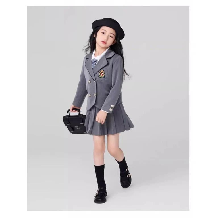 入学式 卒業式 制服 無地 ジャケット 女の子 スーツ セット 春 秋 小学生 中学生 高校生 JK ジュニア 中学 受験 大きいサイズ ゆったりサイズ フォーマル 卒服