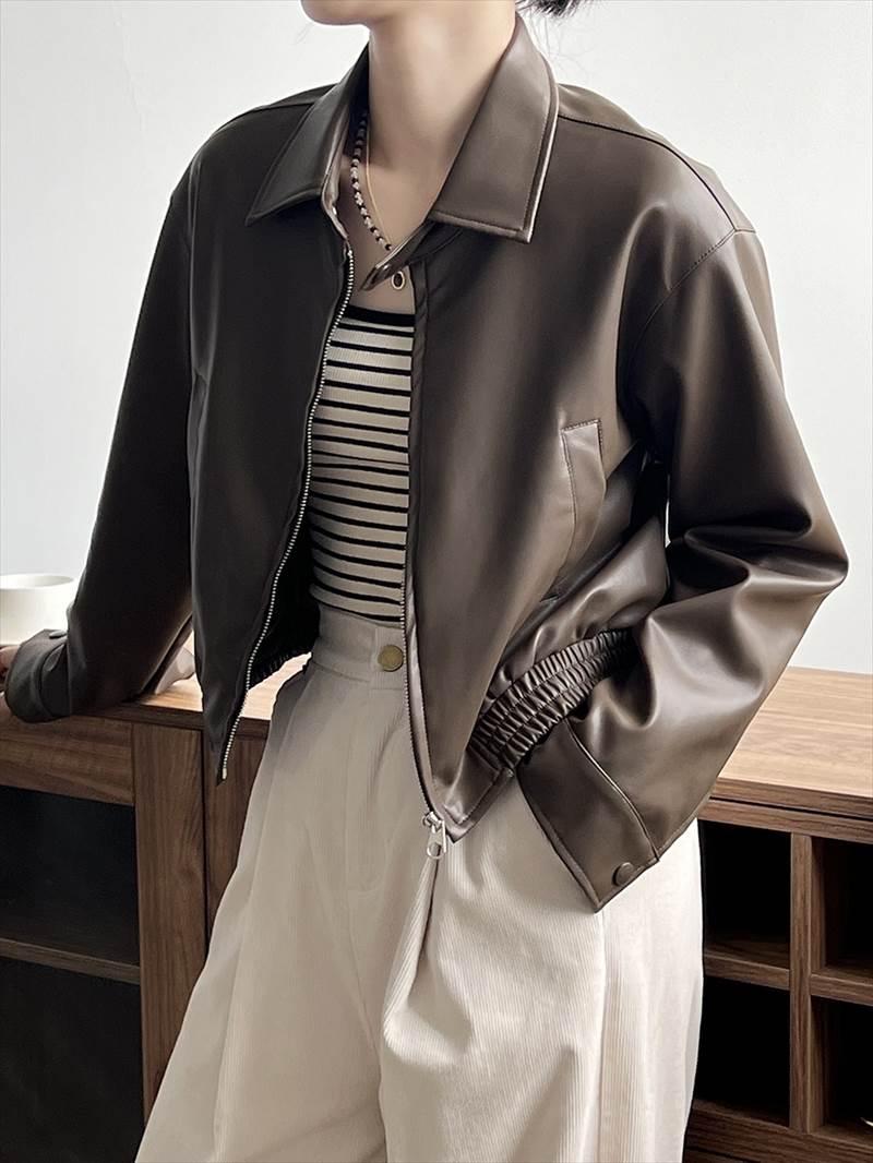 アウター レディース フェイクレザージャケット ブルゾン ジャンパー 革ジャン ライダーズジャケット PU 襟付き ジップアップ ポケット 長袖 大人可愛い きれいめ カジュアル シンプル 大人 上品 アウター レディース フェイクレザージャケット ブルゾン ジャンパー 革ジャン ライダーズジャケット PU 襟付き ジップアップ ポケット 長袖 大人可愛い きれいめ カジュアル シンプル 大人 上品