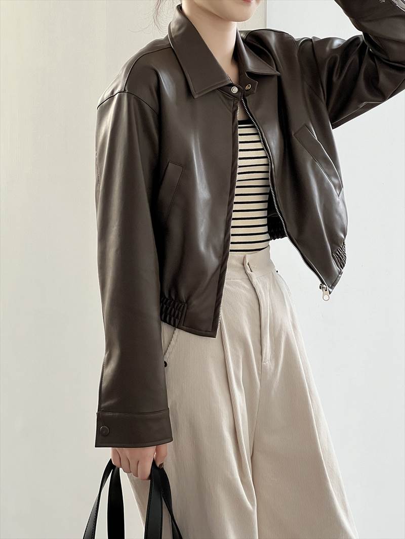 アウター レディース フェイクレザージャケット ブルゾン ジャンパー 革ジャン ライダーズジャケット PU 襟付き ジップアップ ポケット 長袖 大人可愛い きれいめ カジュアル シンプル 大人 上品 アウター レディース フェイクレザージャケット ブルゾン ジャンパー 革ジャン ライダーズジャケット PU 襟付き ジップアップ ポケット 長袖 大人可愛い きれいめ カジュアル シンプル 大人 上品