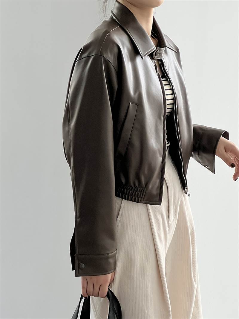 アウター レディース フェイクレザージャケット ブルゾン ジャンパー 革ジャン ライダーズジャケット PU 襟付き ジップアップ ポケット 長袖 大人可愛い きれいめ カジュアル シンプル 大人 上品 アウター レディース フェイクレザージャケット ブルゾン ジャンパー 革ジャン ライダーズジャケット PU 襟付き ジップアップ ポケット 長袖 大人可愛い きれいめ カジュアル シンプル 大人 上品