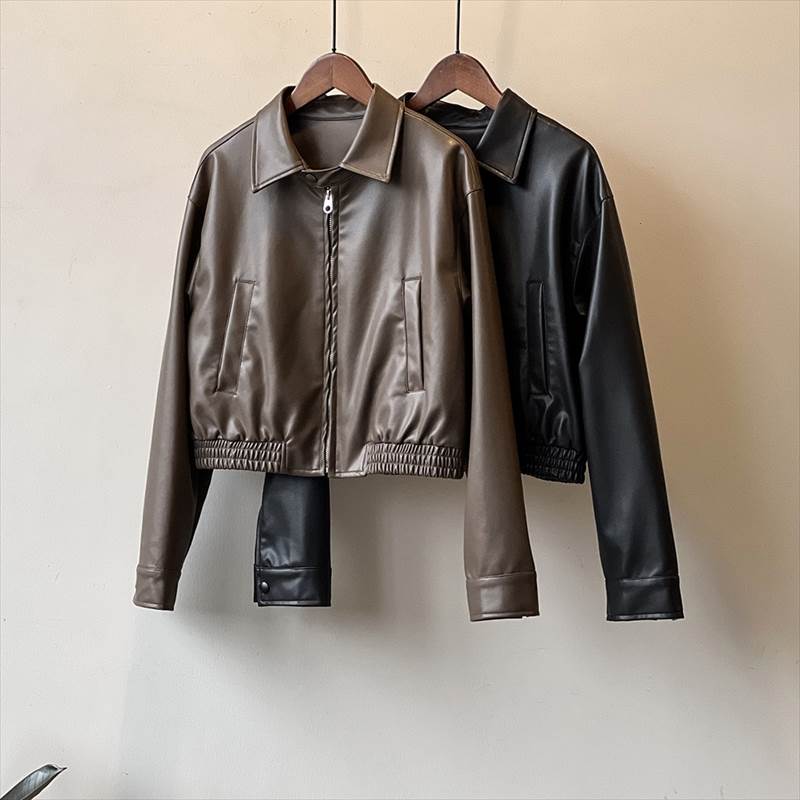 アウター レディース フェイクレザージャケット ブルゾン ジャンパー 革ジャン ライダーズジャケット PU 襟付き ジップアップ ポケット 長袖 大人可愛い きれいめ カジュアル シンプル 大人 上品 アウター レディース フェイクレザージャケット ブルゾン ジャンパー 革ジャン ライダーズジャケット PU 襟付き ジップアップ ポケット 長袖 大人可愛い きれいめ カジュアル シンプル 大人 上品