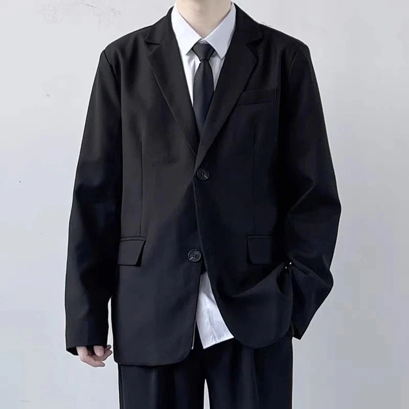 DK制服 カジュアルスーツ ブレザー+長袖シャツ+カジュアルパンツ アカデミック上下3点セットネクタイを送る