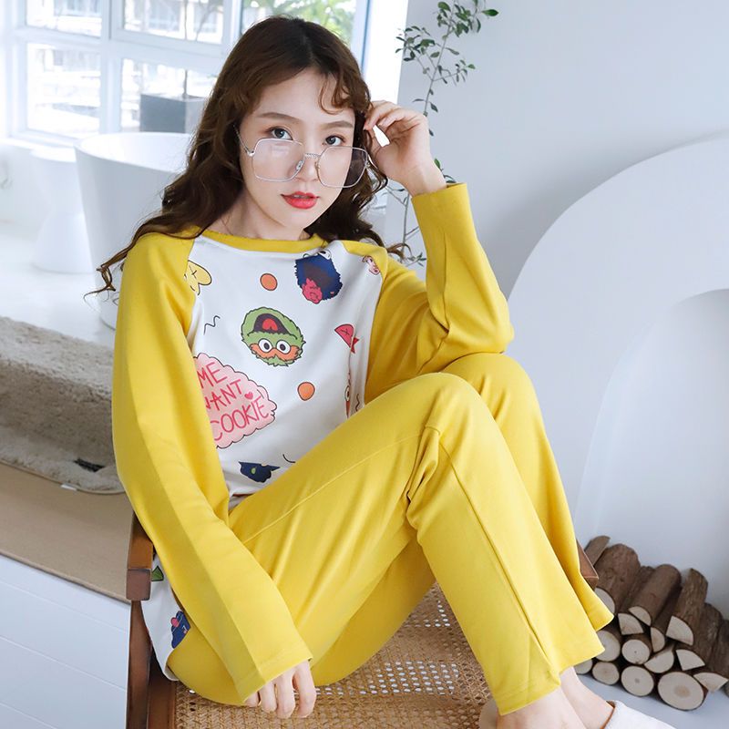 ダンボ ツーピーススーツ かわいい漫画 長袖 家庭服 お姫様スタイル パジャマ レディース