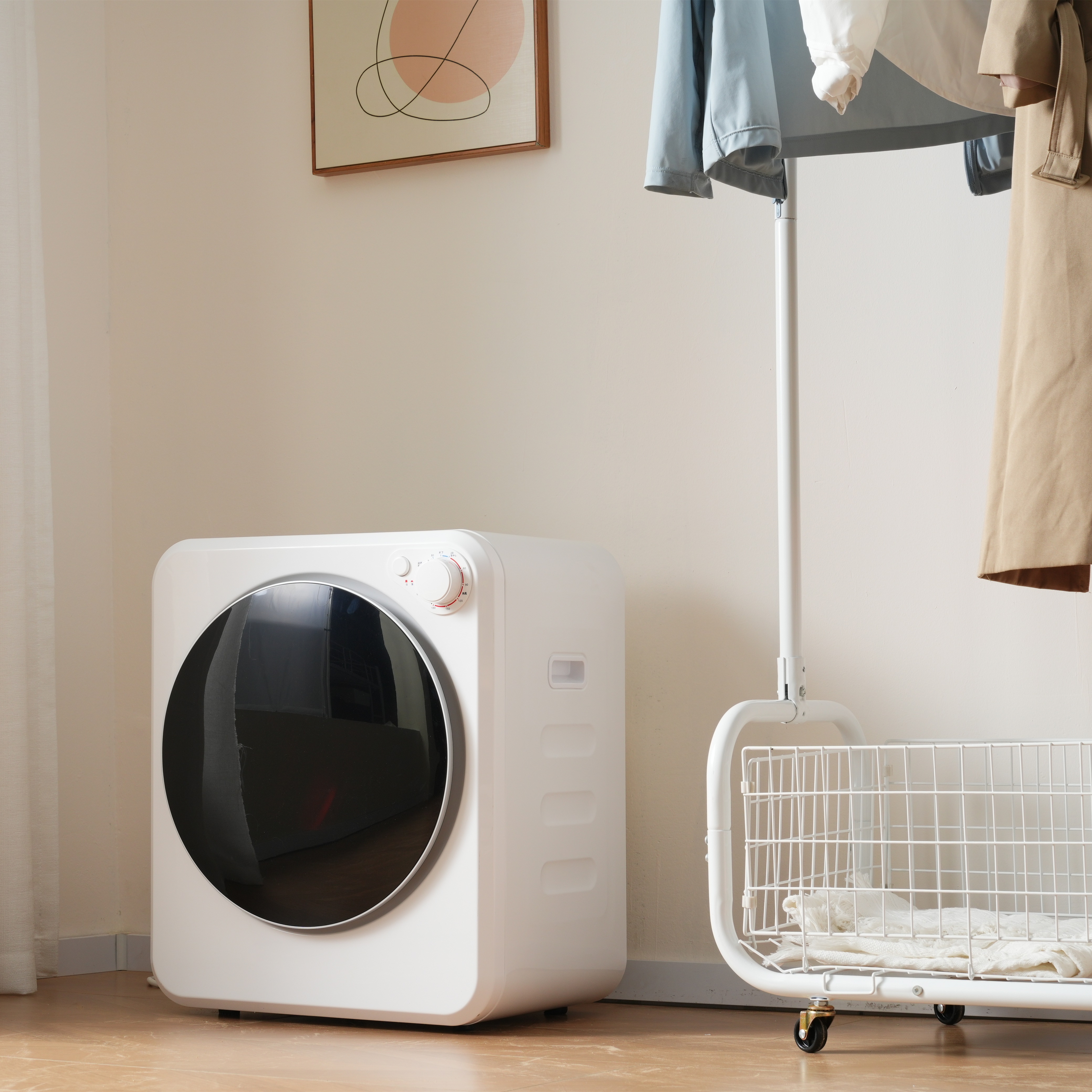 【国内へ発送&送·料·無·料】小型衣類乾燥機 防災用品 小型 衣類乾燥機 4kg 衣類 乾燥機 ミニ コンパクト 高温除菌 ドラム ダイヤル式 自動モード 家庭用 一人暮らし ウール 1人用 2人用