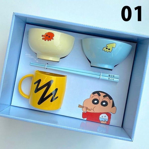 Qoo10] クレヨンしんちゃん 食器セット 一人暮ら