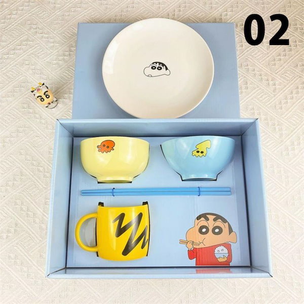 Qoo10] クレヨンしんちゃん 食器セット 一人暮ら