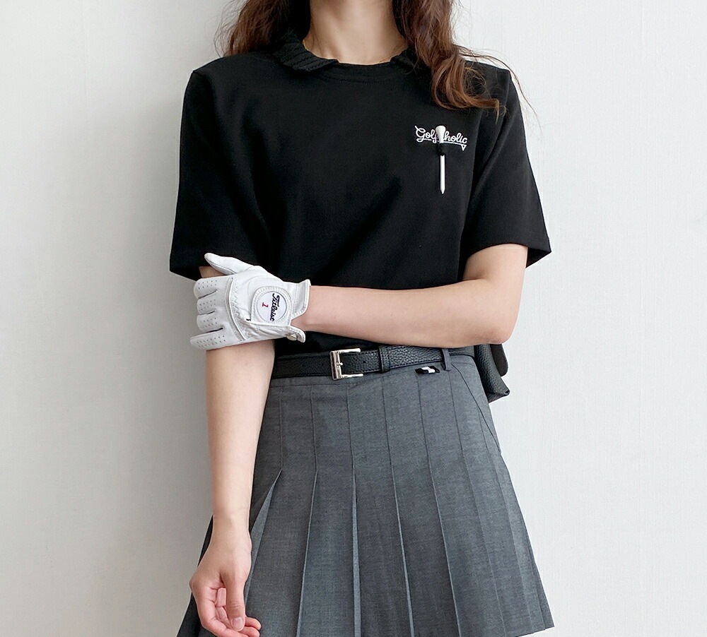 [メガ割りSALE]スカラップカラーレタリングTシャツ・p367046