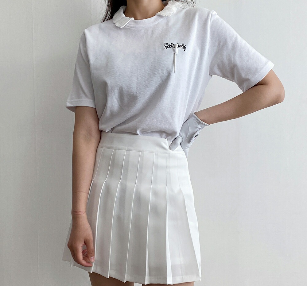 [メガ割りSALE]スカラップカラーレタリングTシャツ・p367046