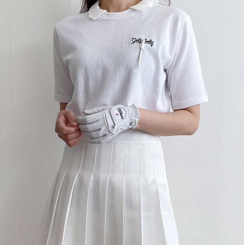 [メガ割りSALE]スカラップカラーレタリングTシャツ・p367046