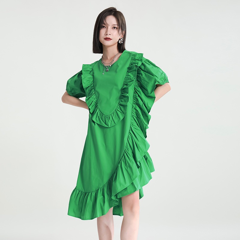 韓国ファッションレディーススカートミニセクシー黒シャツワンピースきれいめ半袖お腹カバー着痩せ若見え