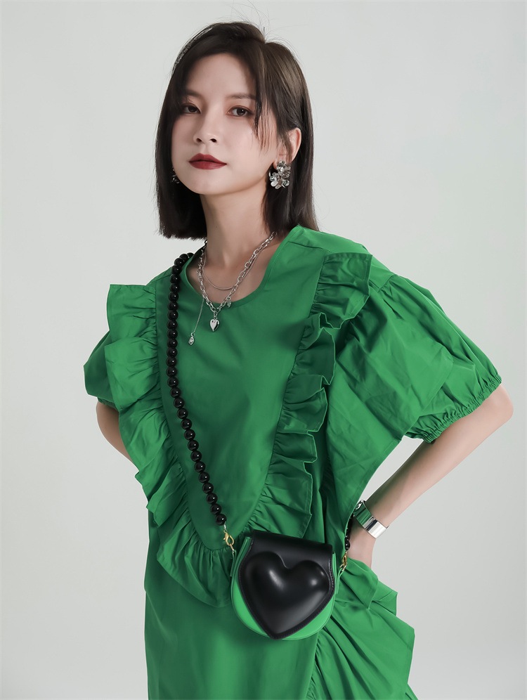 韓国ファッションレディーススカートミニセクシー黒シャツワンピースきれいめ半袖お腹カバー着痩せ若見え