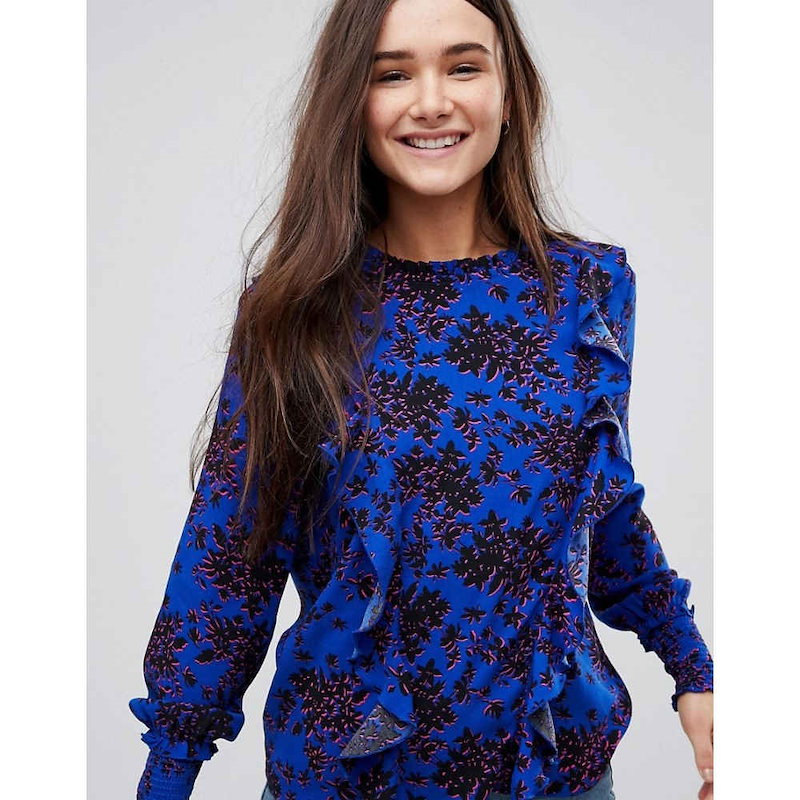 オンリー レディース トップス ブラウス・シャツ【Only Floral High Neck Blouse With Ruffles】Multi オンリー レディース トップス ブラウス・シャツ【Only Floral High Neck Blouse With Ruffles】Multi