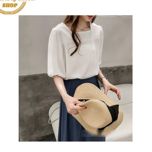 ブラウス レディース きれいめ 40代 春夏 上品 半袖ブラウス パフスリーブ 白トップス 韓国風 トップス 大きいサイズ 大人 シャツ オシャレ 2色 卒業式 ブラウス レディース きれいめ 40代 春夏 上品 半袖ブラウス パフスリーブ 白トップス 韓国風 トップス 大きいサイズ 大人 シャツ オシャレ 2色 卒業式