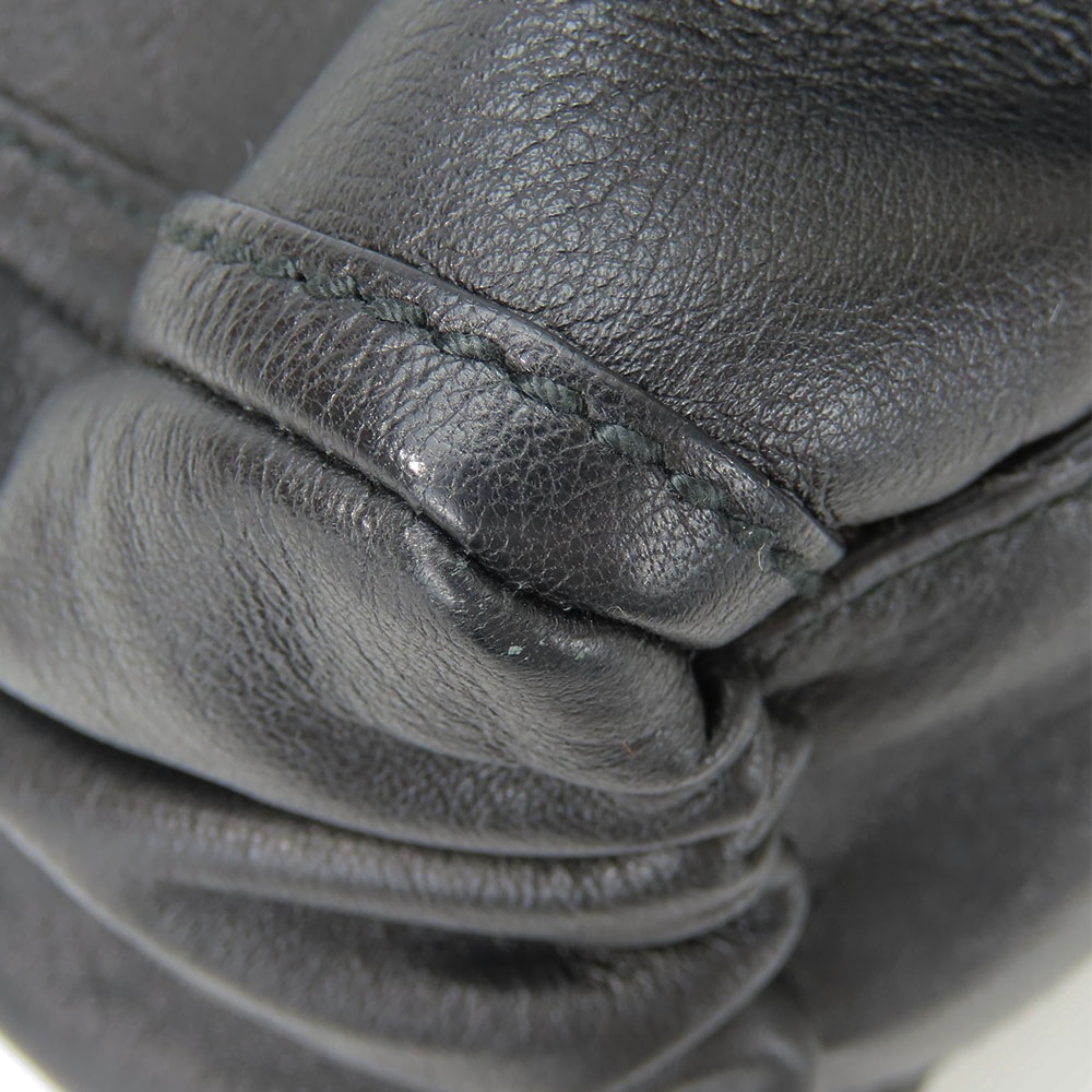 中古 ハンドバッグ 190525 アビー レザー ブラック ゴールド金具 肩掛け ワンショルダー 普段使い レディース 女性