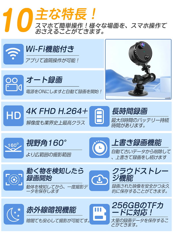 Qoo10] QZTCAMERA WIFI 小型 カメ