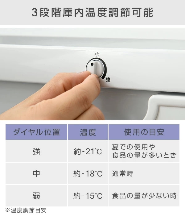 冷凍庫 家庭用 86L 小型 前開き 前開き式ノンフロン 1ドア 右開き YF-U91 W