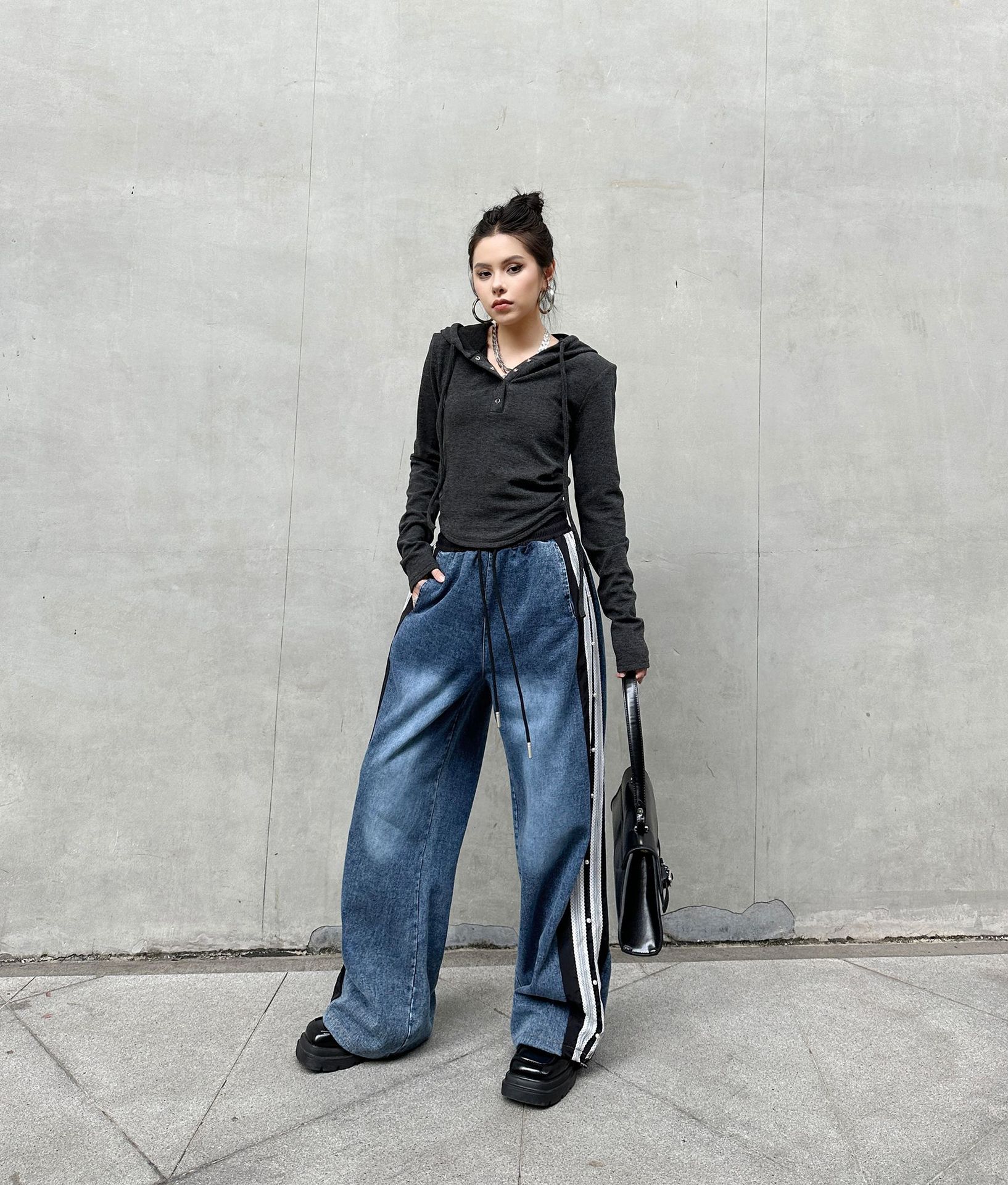 デニムパンツ レースドッキング ジーンズ ロングパンツ レディース ゴム フレア ワイドパンツ 関連商品購入可能 メガ割 デニムパンツ レースドッキング ジーンズ ロングパンツ レディース ゴム フレア ワイドパンツ 関連商品購入可能 メガ割