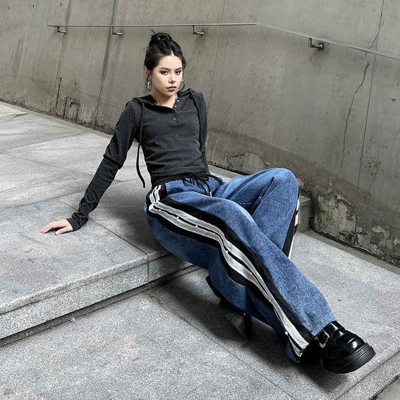 デニムパンツ レースドッキング ジーンズ ロングパンツ レディース ゴム フレア ワイドパンツ 関連商品購入可能 メガ割 デニムパンツ レースドッキング ジーンズ ロングパンツ レディース ゴム フレア ワイドパンツ 関連商品購入可能 メガ割