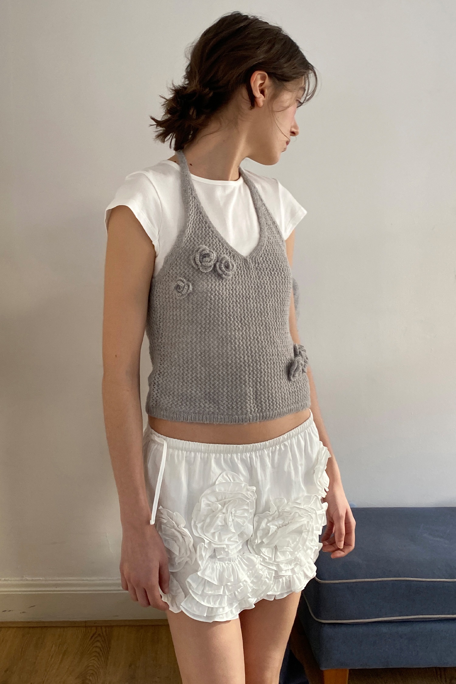 ●SINOON● 25SS Rose Frill Mini Skirt MUSINSA公式 | SINOON [Worn by Red Velvet Joy] Rose Frill