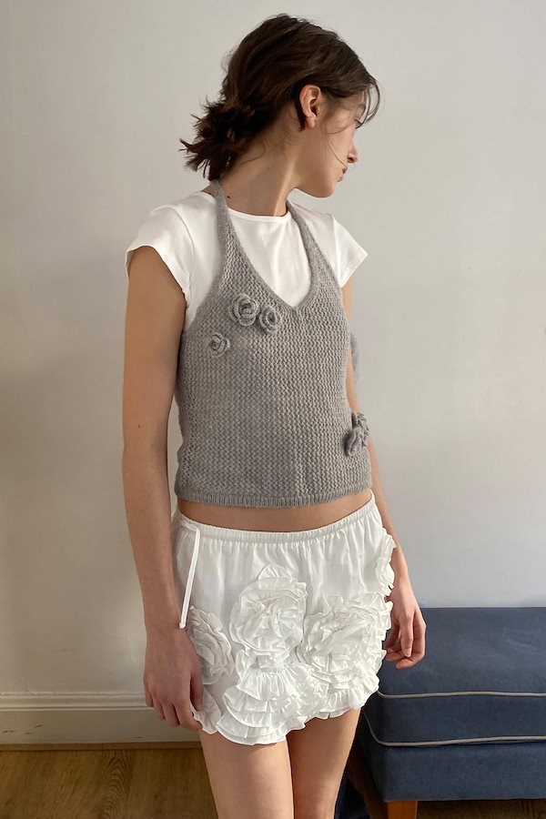 ★SINOON★ Rose Frill Mini Skirt SINOON Rose Frill Mini Skirt ミニスカート (sinoon/ミニ