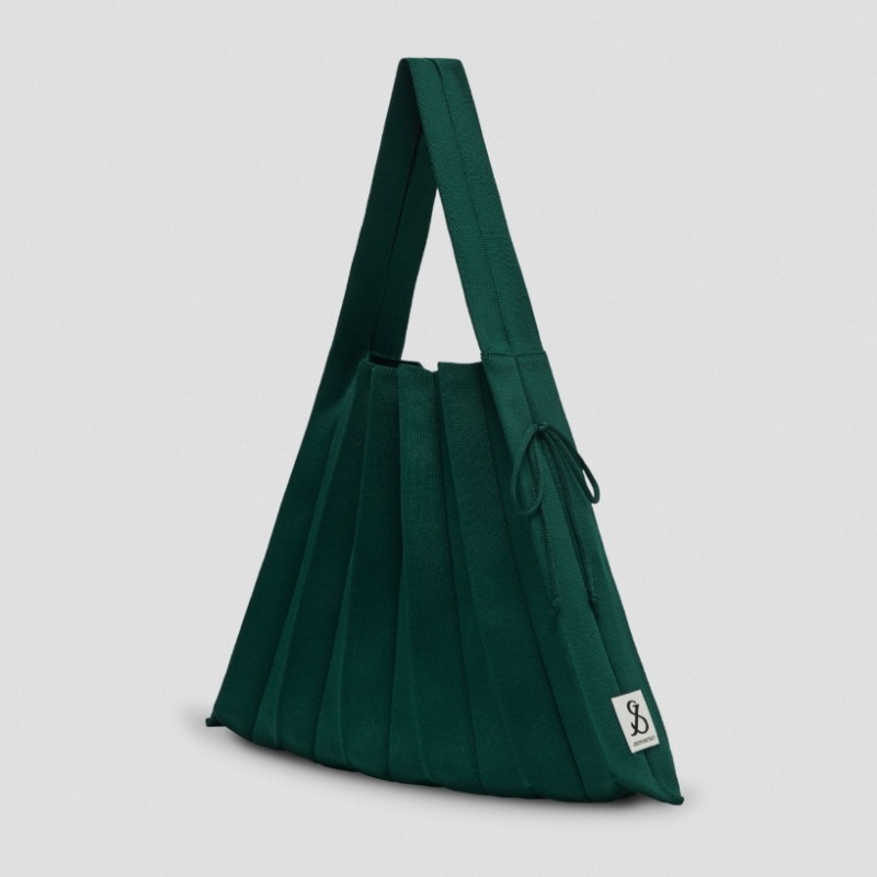 JOSEPH & STACEY ラッキープリーツニット L ディープフォレスト JOSEPH & STACEY ラッキープリーツニット L ディープフォレスト