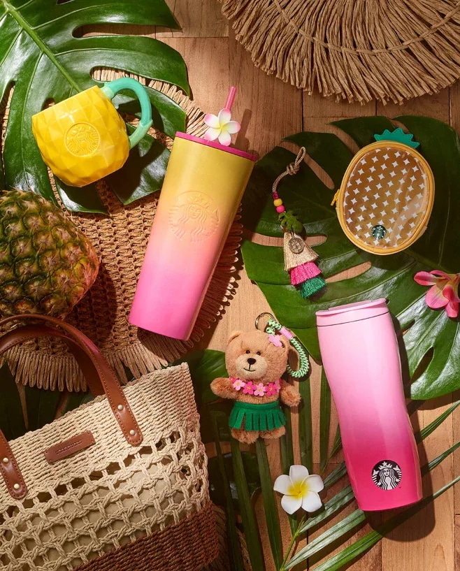 [2025アロハサマーMD] Aloha Raffia ToteBag Brown + Aloha Tassel Decoration Charm SET