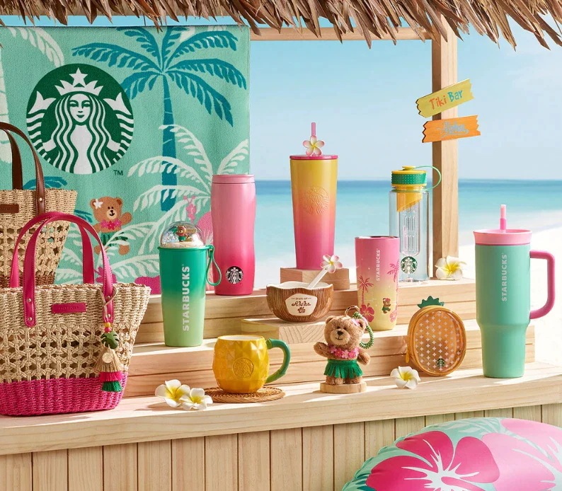 [2025アロハサマーMD] Aloha Raffia ToteBag Brown + Aloha Tassel Decoration Charm SET