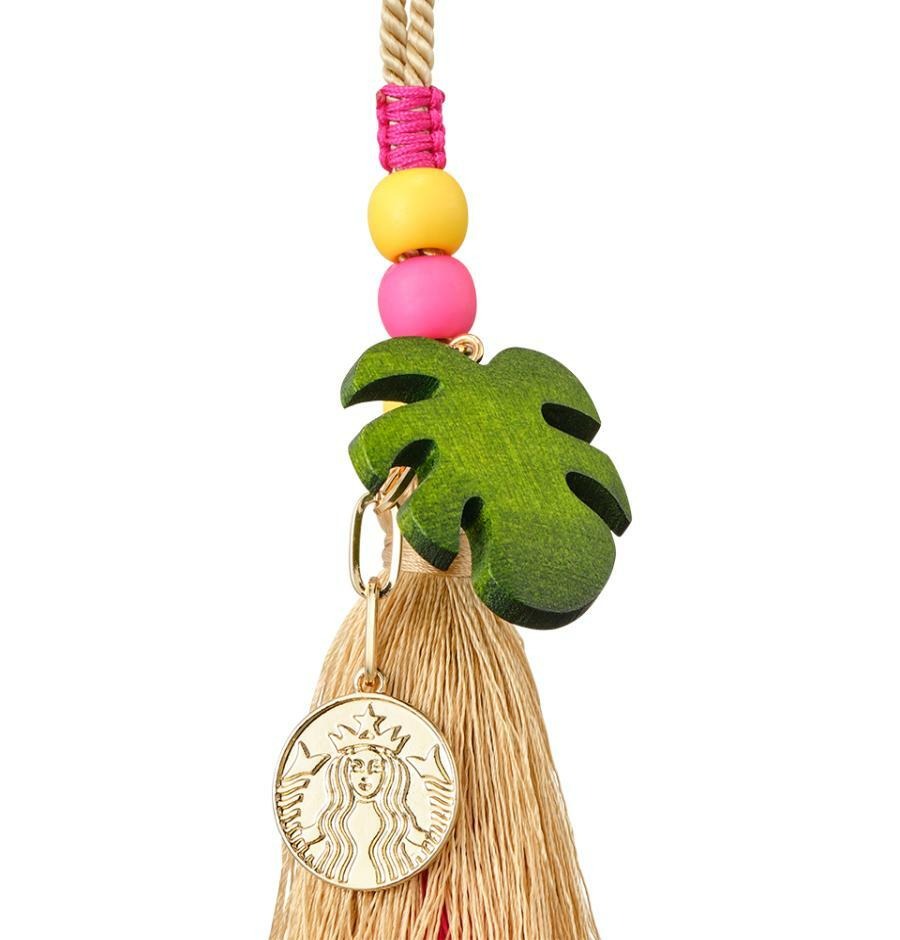 [2025アロハサマーMD] Aloha Raffia ToteBag Brown + Aloha Tassel Decoration Charm SET