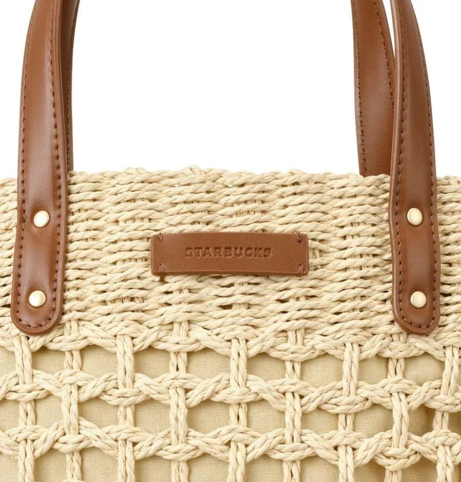 [2025アロハサマーMD] Aloha Raffia ToteBag Brown + Aloha Tassel Decoration Charm SET