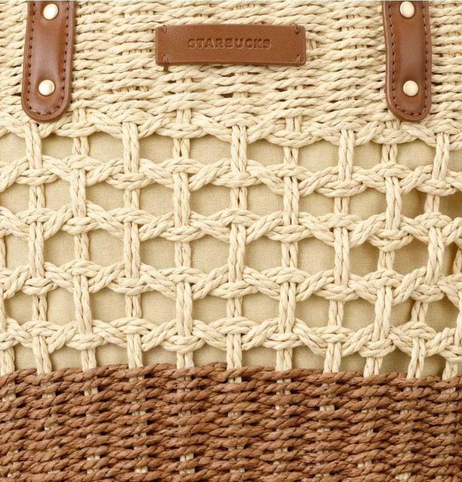 [2025アロハサマーMD] Aloha Raffia ToteBag Brown + Aloha Tassel Decoration Charm SET