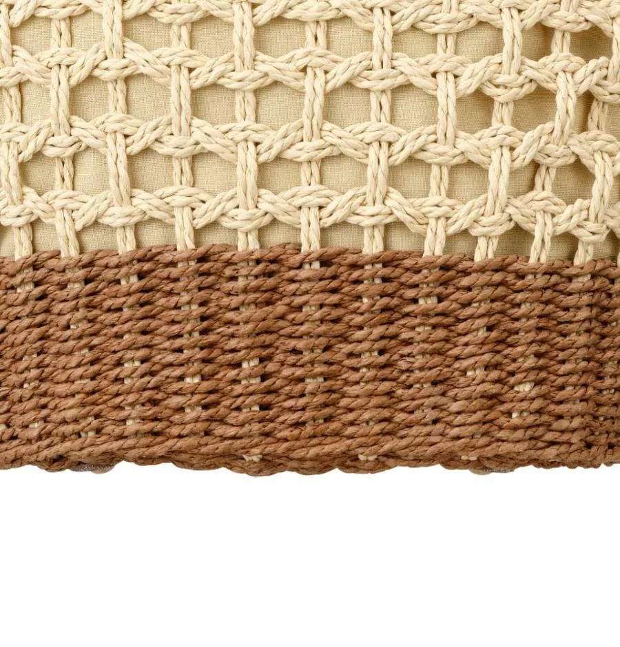 [2025アロハサマーMD] Aloha Raffia ToteBag Brown + Aloha Tassel Decoration Charm SET