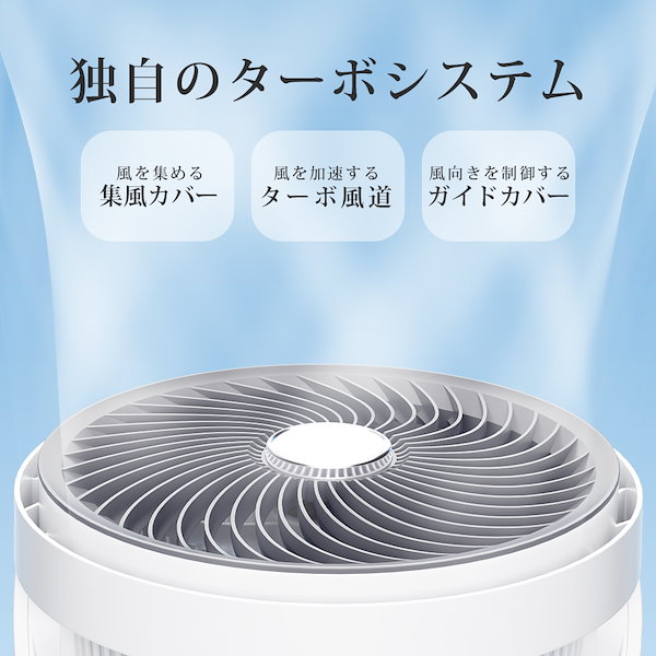 【新品】Tikuno 360度回転サーキュレーター DCモーター 静音 AI自動 新品】Tikuno 360度回転サーキュレーター DCモーター 静音 AI