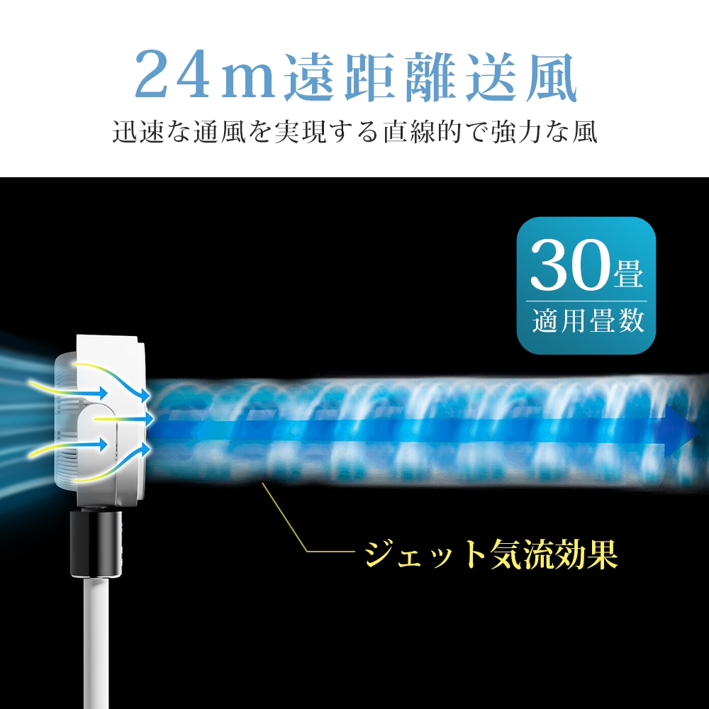 サーキュレーター 扇風機 DCモーター 3D首振り 5000万個マイナス