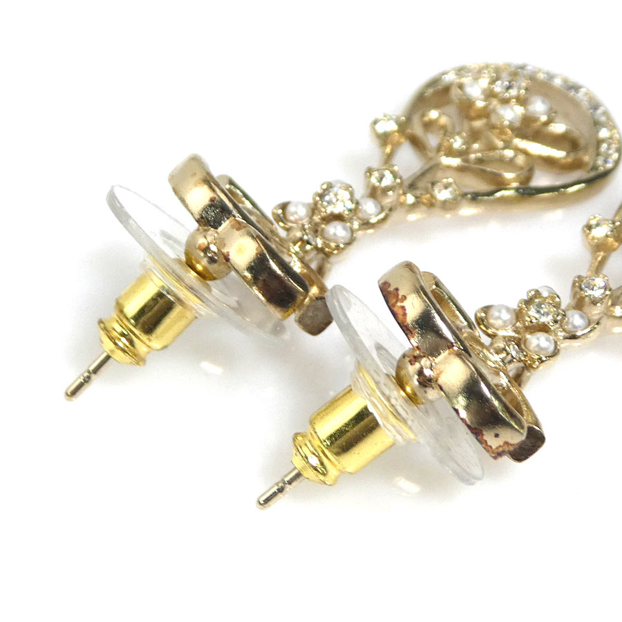 シャネル CHANEL ピアス ココマーク メタル/ラインストーン ゴールド/シルバー/ホワイト レディース e60087i シャネル CHANEL ピアス ココマーク メタル/ラインストーン ゴールド/シルバー/ホワイト レディース e60087i