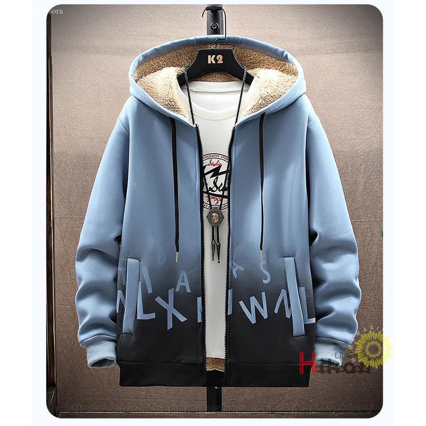 裏ボア ジャージ 上下 メンズ おしゃれ グラデーション 長袖 セットアップ 防寒 秋冬 ジップパーカー 上下セット 父の日 プレゼント