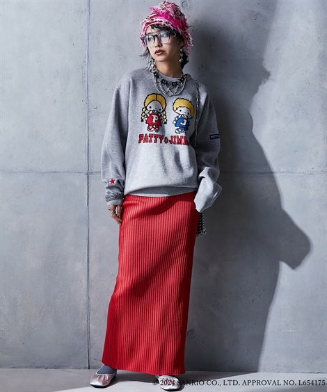 ニット パティ&ジミー/ジャガードニットプルオーバー GEVS. 大きいサイズ対応 ニット パティ&ジミー/ジャガードニットプルオーバー GEVS. 大きいサイズ対応