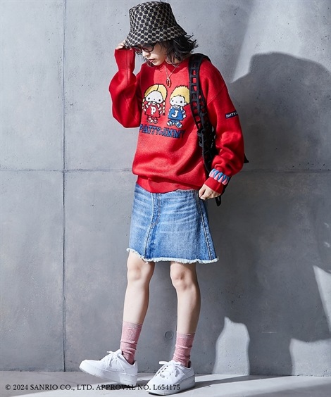 ニット パティ&ジミー/ジャガードニットプルオーバー GEVS. 大きいサイズ対応 ニット パティ&ジミー/ジャガードニットプルオーバー GEVS. 大きいサイズ対応