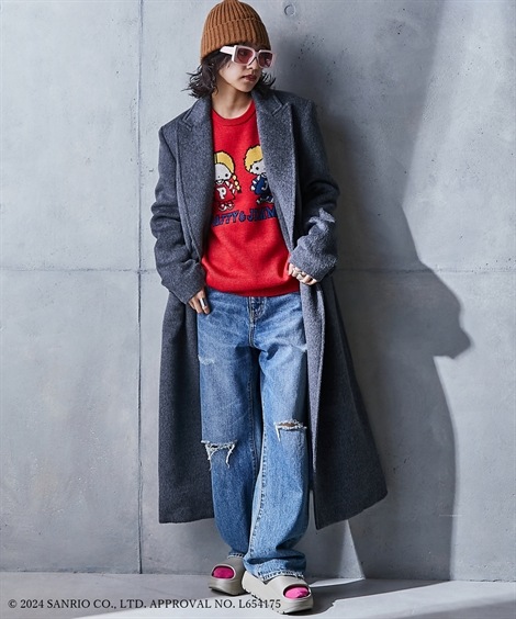 ニット パティ&ジミー/ジャガードニットプルオーバー GEVS. 大きいサイズ対応 ニット パティ&ジミー/ジャガードニットプルオーバー GEVS. 大きいサイズ対応