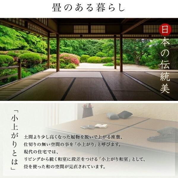 畳小上がり 畳シングルベッド 引き出し収納 和空間スペース リビング和フロア 床下収納 クッション性 美草畳 日本製