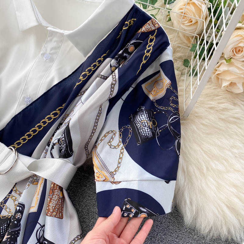 ワンピース デート シャツ シャツワンピース 袖あり Vネック ハイウエスト 春 秋 10代 20代 個性的 ホワイト ブラック フリーサイズ レトロ ウエストマーク こなれ感 エレガント ワンピース デート シャツ シャツワンピース 袖あり Vネック ハイウエスト 春 秋 10代 20代 個性的 ホワイト ブラック フリーサイズ レトロ ウエストマーク こなれ感 エレガント