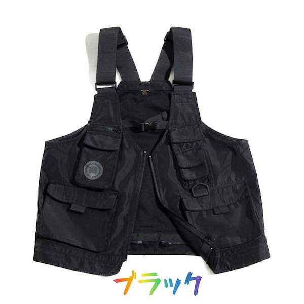 2way タクティカルベスト　バッグ マルチポケット　軽量作業着　釣り　撮影　緑 2way タクティカルベスト バッグ マルチポケット 軽量作業着