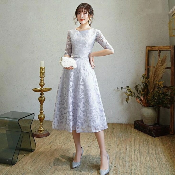 【即納】パーティードレス ミモレ丈 結婚式 ワンピース 結婚式ドレス 結婚式 パーティドレス お呼ばれドレス 袖あり 袖 ニ次会 フォーマル リボン セレブ 二次会 パーティ 2次会 パーティードレス 【即納】パーティードレス ミモレ丈 結婚式 ワンピース 結婚式ドレス 結婚式 パーティドレス お呼ばれドレス 袖あり 袖 ニ次会 フォーマル リボン セレブ 二次会 パーティ 2次会 パーティードレス